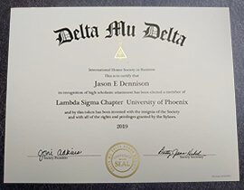 Unexpected way to get an Delta Mu Delta certificate?