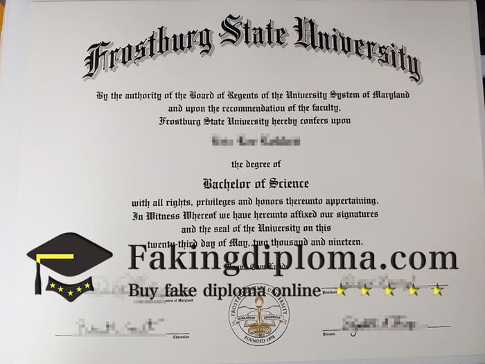 order Frosthurg State University degree