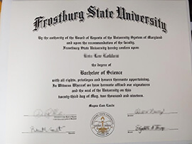 Who purchased the Frostburg State University fake diploma?