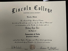 How much to order Lincoln College fake diploma?