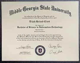 How to Creat Middle Georgia State University diploma?