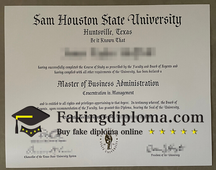 Where to buy Sam Houston State University diploma? buy SHSU fake degree online.