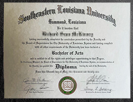 Get a fake Southeastern Louisiana University diploma.