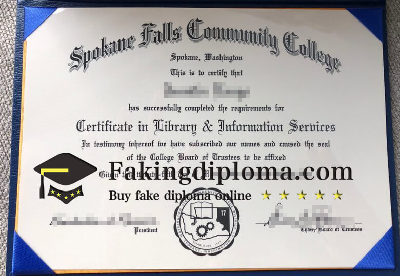 Buy Spokane Falls Community College degree.