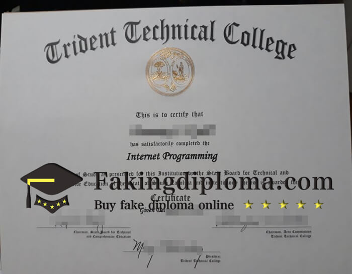 where to get Trident Technical College certificate? buy TTC fake certificate online.