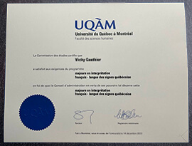 How to create a Université du Québec diploma certificate?
