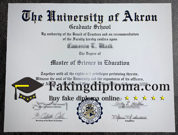 Buy University of Akron diploma online, make University of Akron degree.