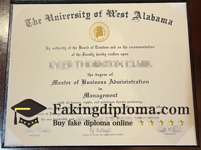 Buy University of West Alabama diploma online.