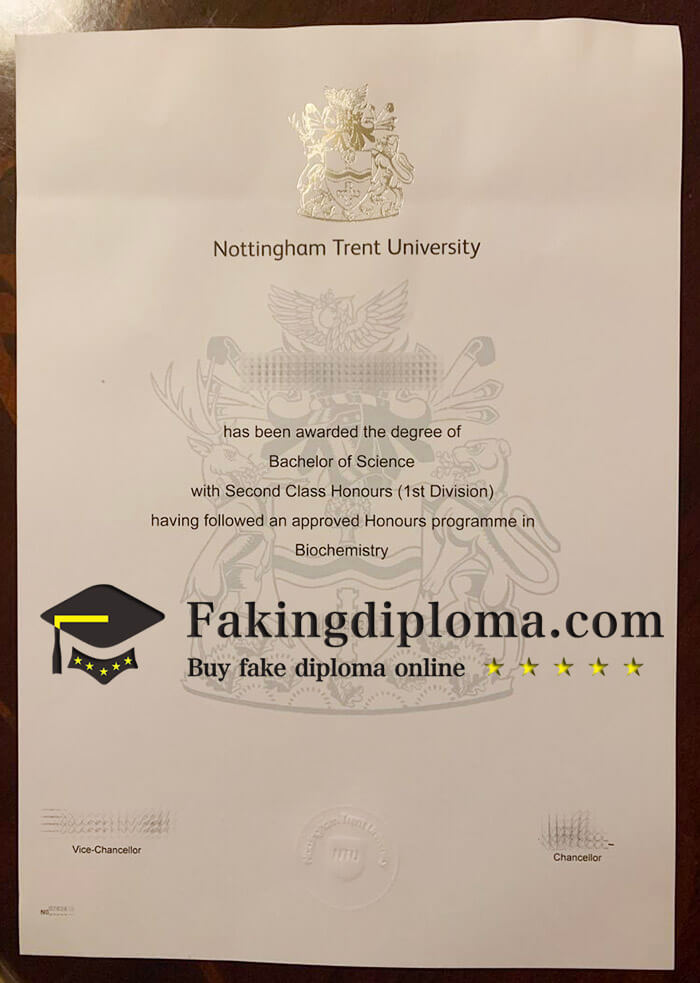 make Nottingham Trent University diploma, buy NTU degree online.