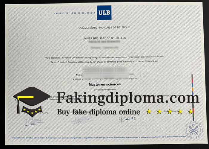 Buy Université libre de Bruxelles diploma, order ULB degree online.