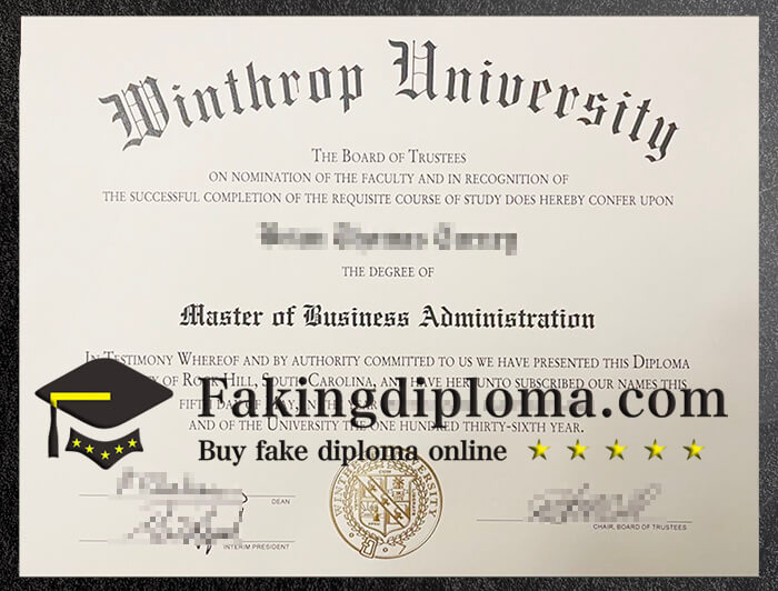 buy Winthrop University degree. buy fake diploma online.
