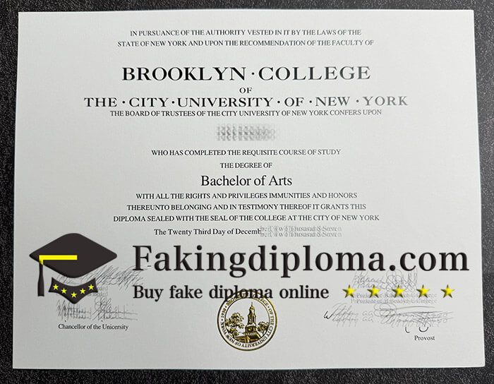 Buy Brooklyn College diploma online