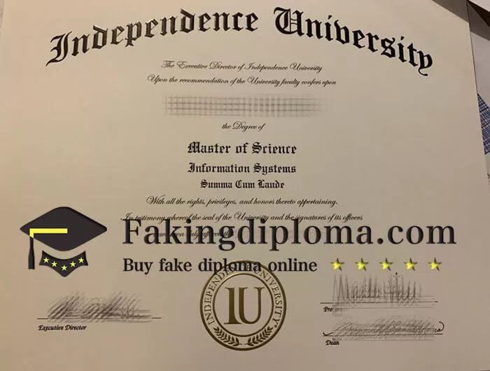 Buy Independence University diploma, fake Independence University diploma.