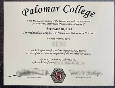 It’s so easy to buy a Palomar College diploma