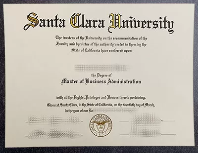Fake Santa Clara University diploma, buy SCU degree online.