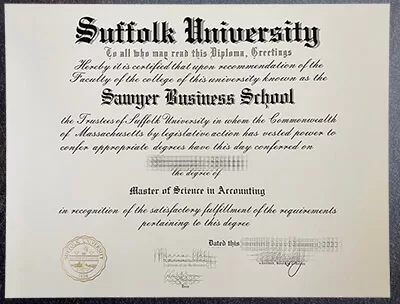 Best Website to Buy Suffolk University Fake Diploma