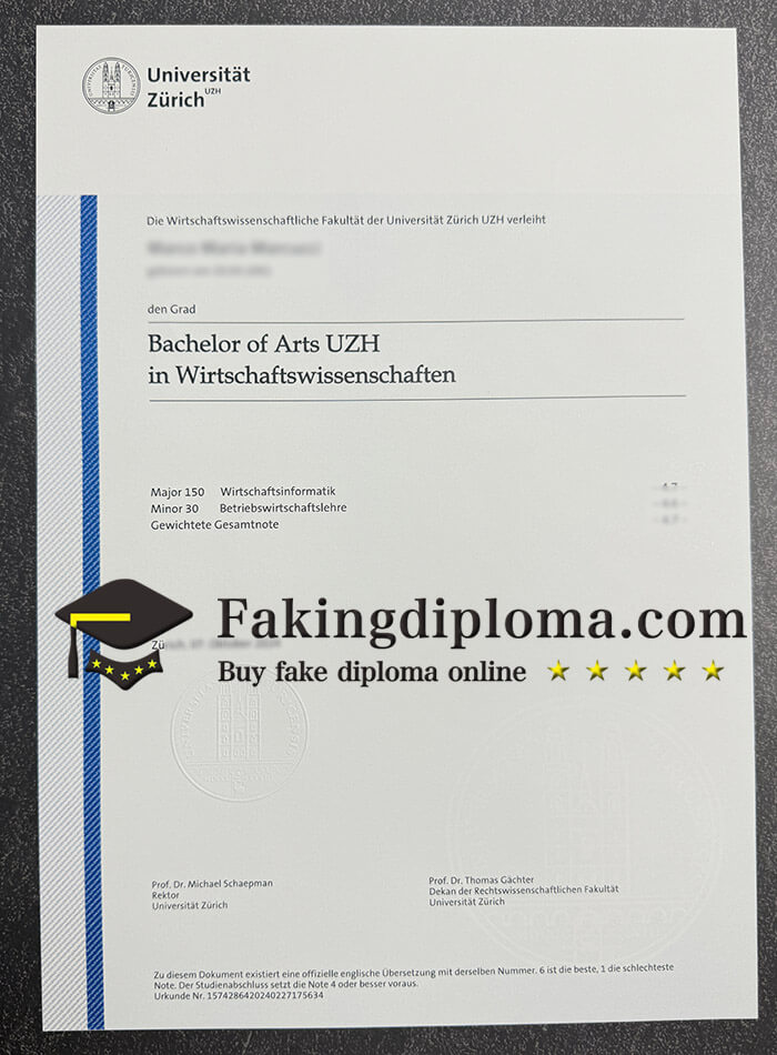 Buy Universität Zürich diploma, make Universität Zürich degree online.