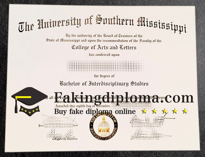 Can I buy University of Southern Mississippi fake diploma?