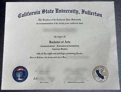 How much to order Cal State Fullerton diploma?