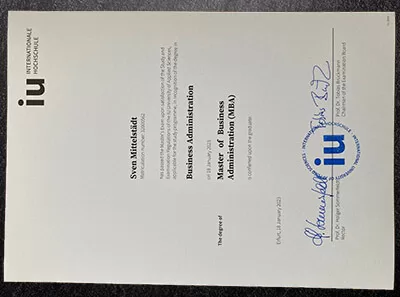 Buy IU Internationale Hochschule diploma in Germany.