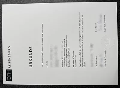 Buy OTH Regensburg fake diploma in Germany