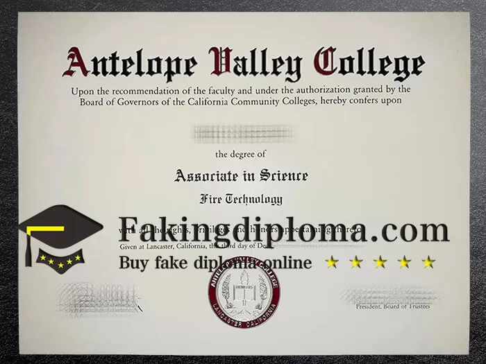Buy Antelope Valley College diploma, get Antelope Valley College degree online.