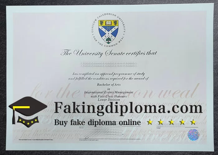 How to order Glasgow Caledonian University diploma? buy GCU degree online.