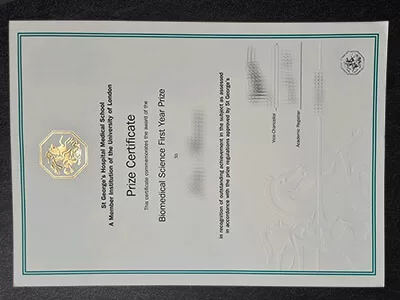 Where to order St George’s Hospital Medical School certificate?