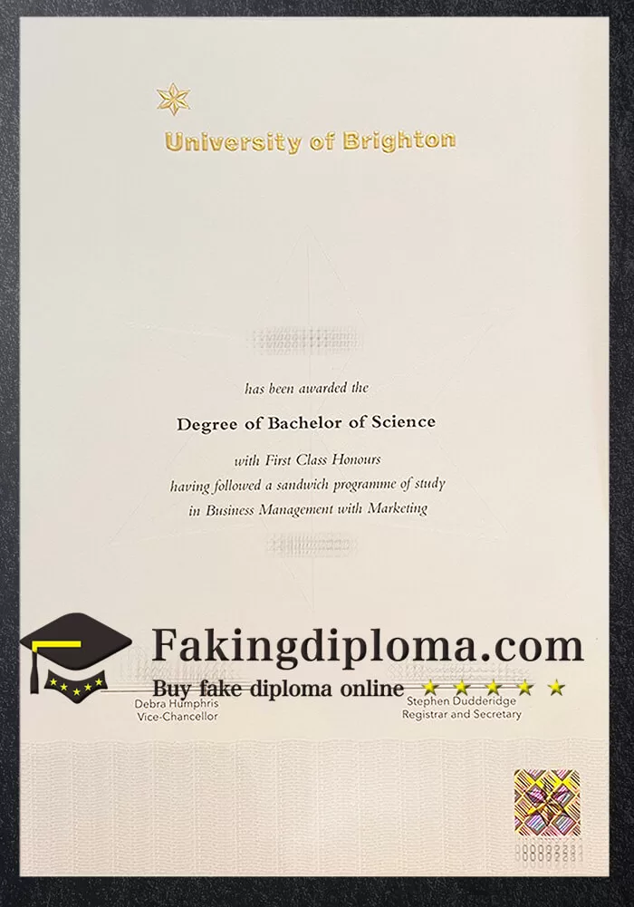 Buy University of Brighton diploma, get University of Brighton degree online.