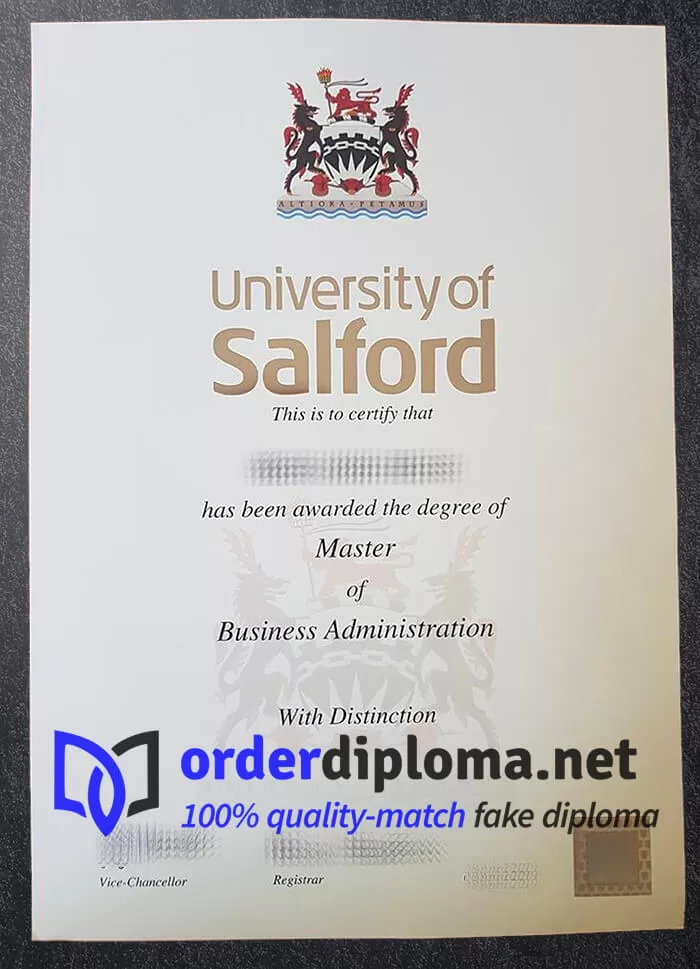 Can I order University of Salford diploma? get University of Salford degree.
