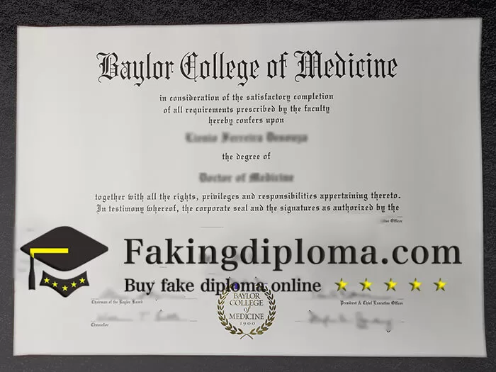 How to order Baylor College of Medicine diploma?