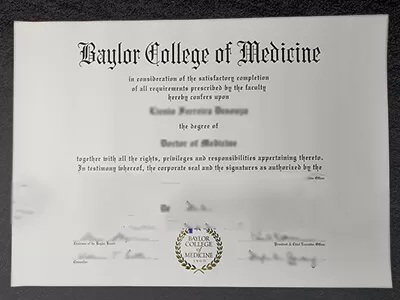 How much to order Baylor College of Medicine fake diploma?