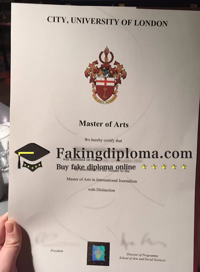 Order City University of London diploma