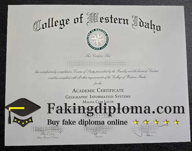 Order College of Western Idaho diploma, get CWI fake degree online.