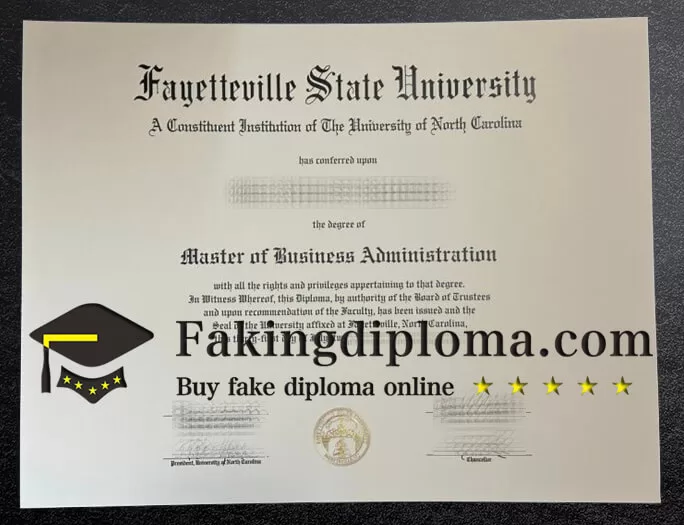 Buy Fayetteville State University diploma, get FSU degree online.