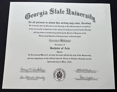 Georgia State University Diploma, get GSU degree online.