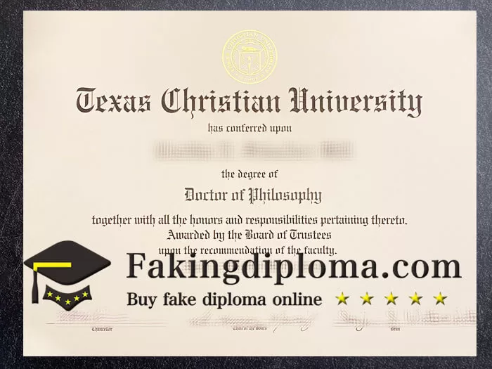 How to order Trxas Christian University fake diploma?