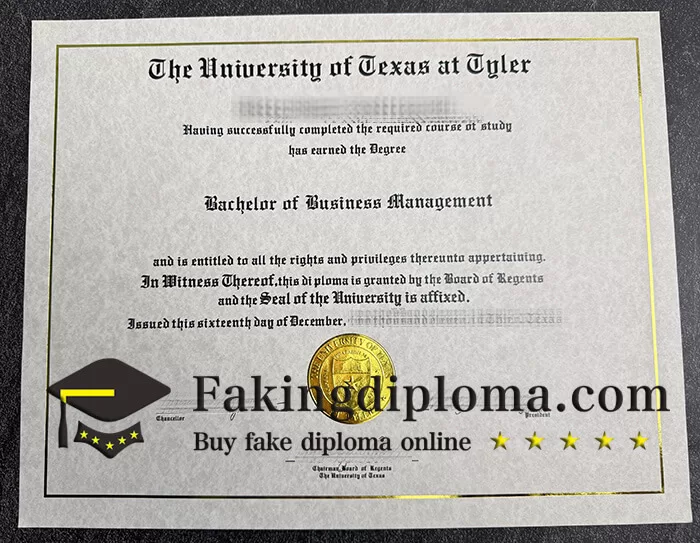 Order University of Texas at Tyler diploma, get UT Tyler degree online.