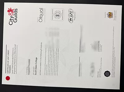 City and Guilds Level 3 NVQ diploma in Engineering Maintenance