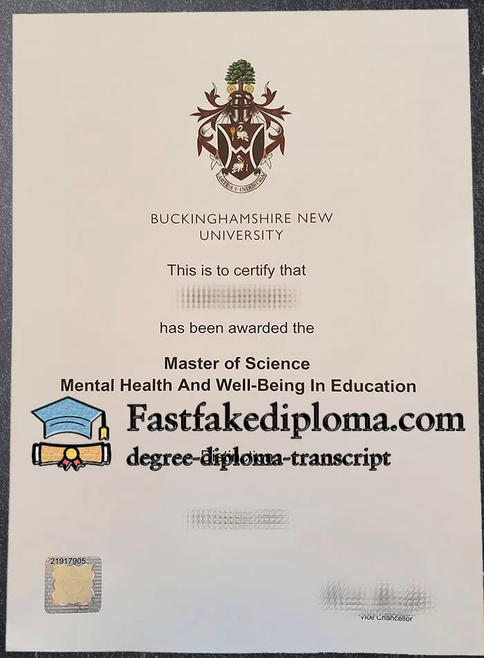 Buy Buckinghamshire New University diploma online.