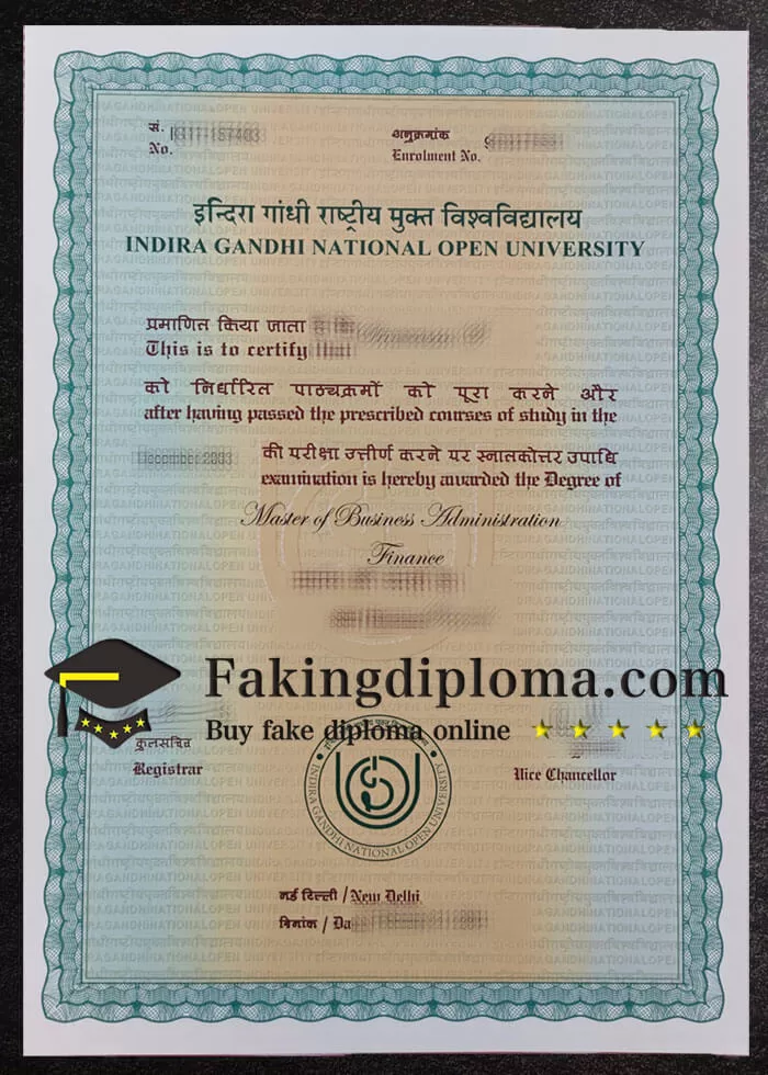 BUY Indira Gandhi National Open University DEGREE