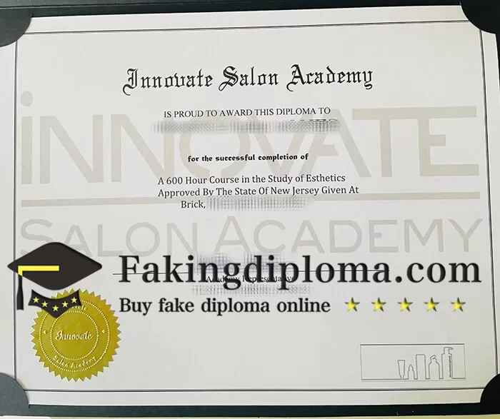 Where to buy Innovate Salon Academy certificate?