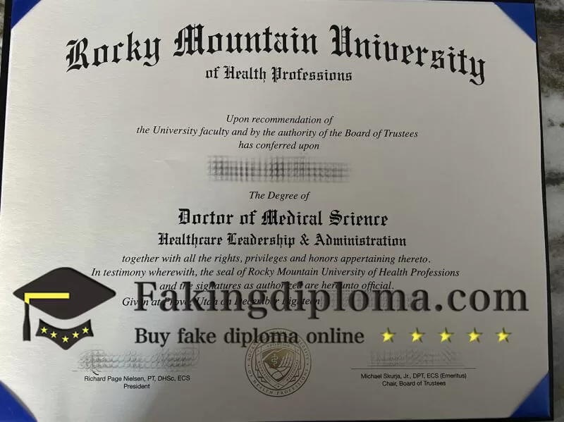 purchase realistic Rocky Mountain University degree