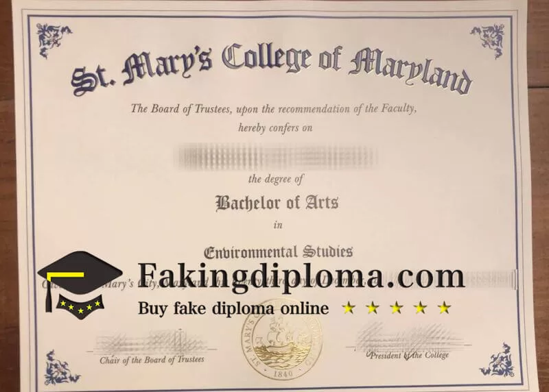 get St Mary's College of Maryland degree