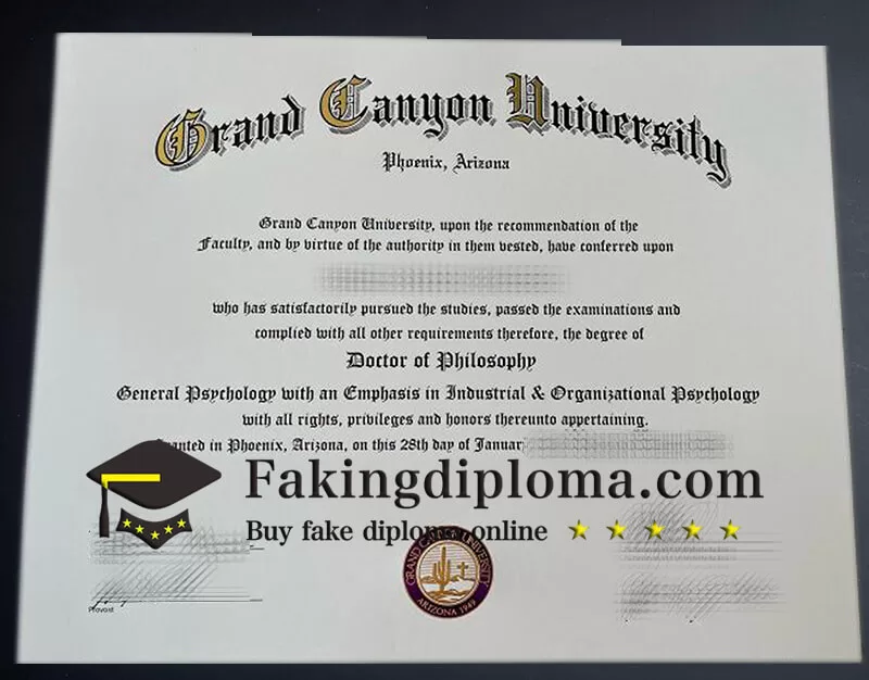 Order Grand Cangyon University diploma