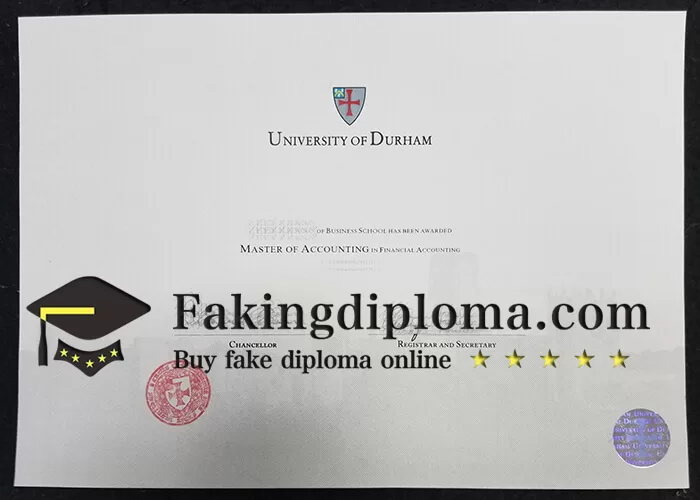order University of Durham diploma