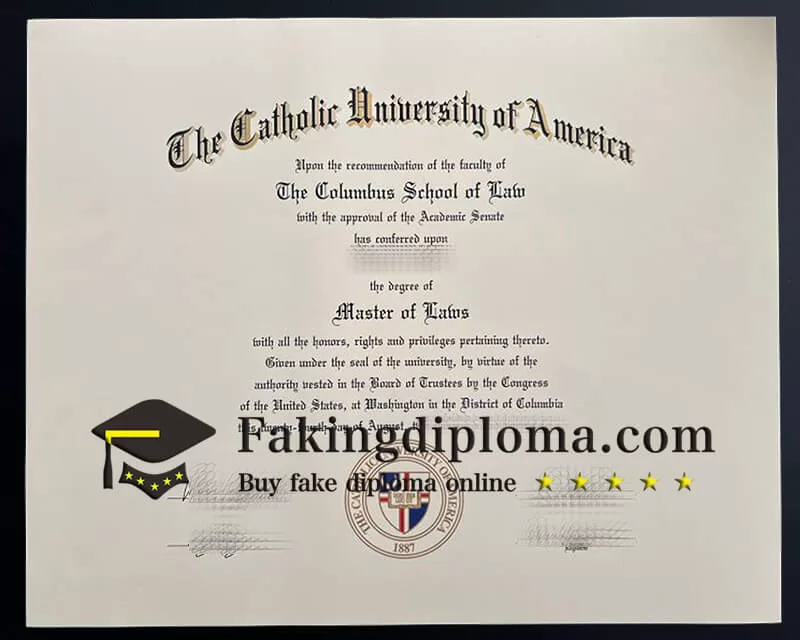 Buy Catholic University of America fake diploma, Fake a CUA degree.