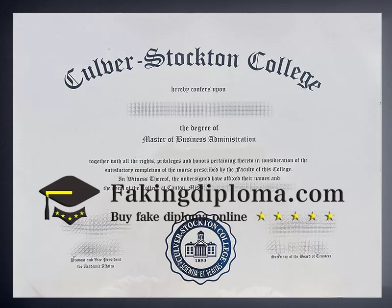 Culver Stockton College diploma