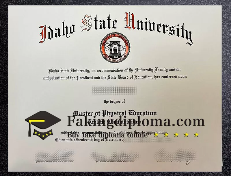 purchase realistic Idaho State University degree