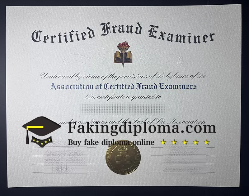 Buy Certified Fraud Examiner certificate